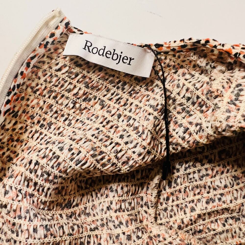 Rodebjer Dress Sandy Dessert Ecru Smocked Long Sleeves Maxi Size XS NEW - Picture 5 of 14
